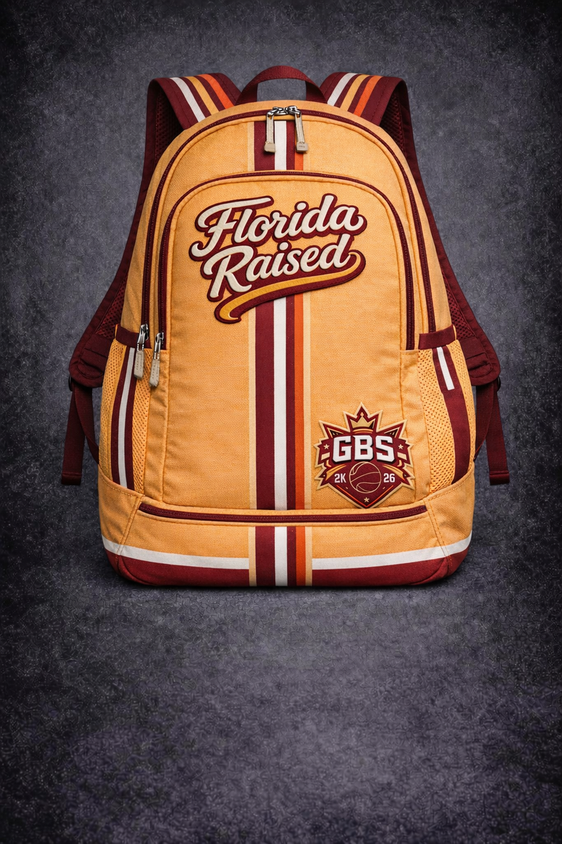 FAB. SEMINOLES Brown Tan & RED Backpack W/:Sturdy Straps LG. PATCH SEWN LOGO Florida State Seminoles – mojosportsbags main image 3