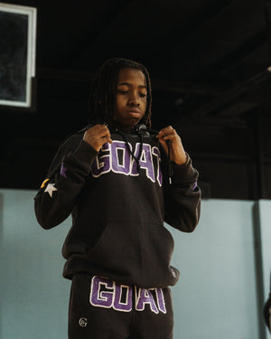 LA GOAT STEEL GREY HOODIE & JOGGER SET